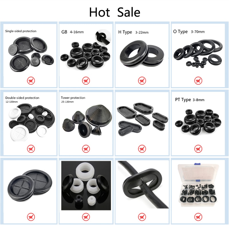 20/100 stücke Gummi Tülle 20mm Stanzen See Verdrahtung Kabel Dichtung Gummi Dichtung Sortiment einstellen Für Schützt Draht kabel Hardware--Werkzeug