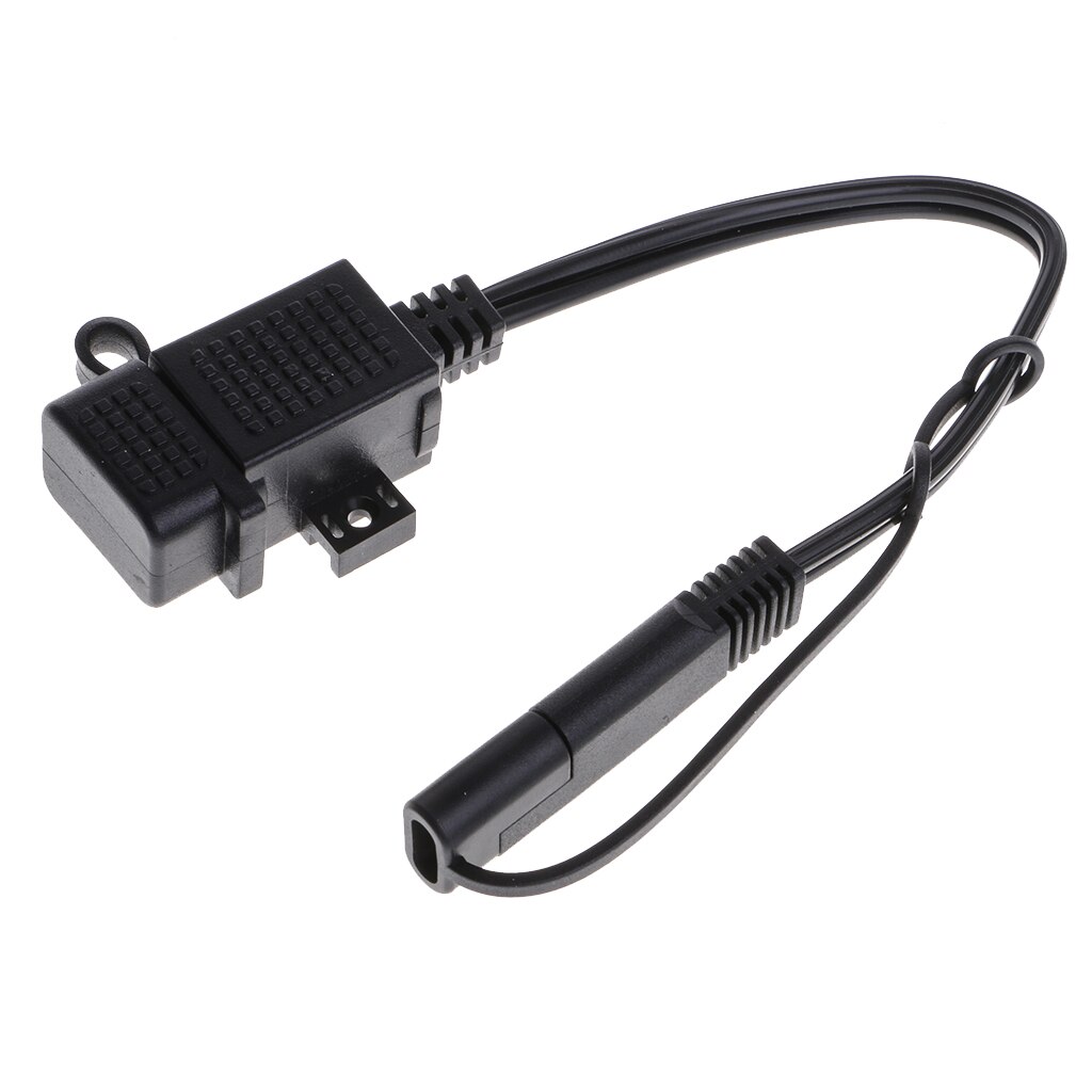 5V 3.1A Waterproof Motorcycle USB Port Socket Kit SAE To USB Adapter