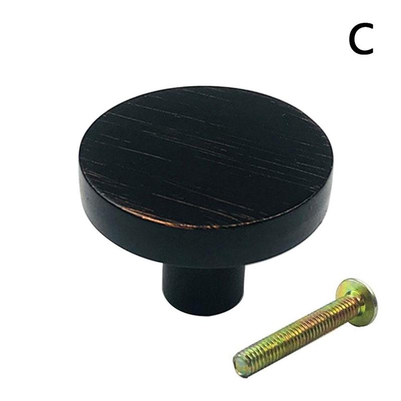 Round Brass Dresser Knobs Drawer Pulls Handles Cabinet Door Knob Handle Antique Rustic Kitchen Hardware Pull