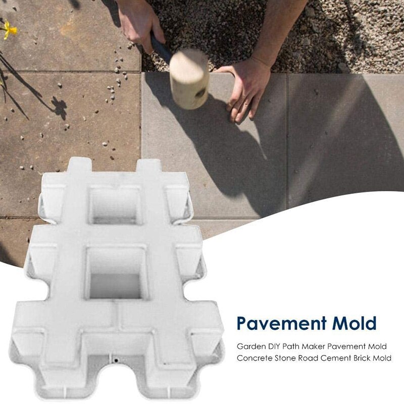 Maker Reusable Concrete Path Maker Molds Garden DIY Path Maker Pavement Mold Concrete Stone Road Cement Brick Mold