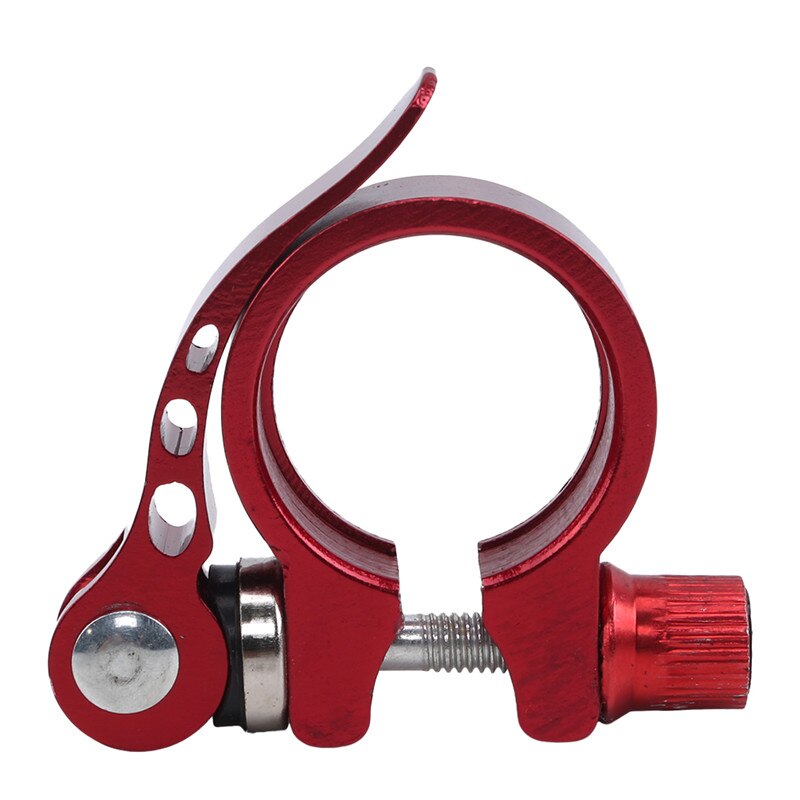 Aluminum Alloy Bicycle Seatpost Clamp Quick Release Ultralight Bike Clamping Clip Useful Bike Accessories