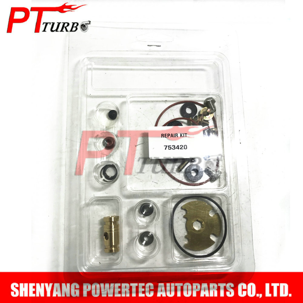 Garrett Turbo repair kit 753420 for Volvo-PKW C30 S40 V50 1.6 D 80KW 109 HP D4164T - GT1544V 750030 turbine rebuild part 740821
