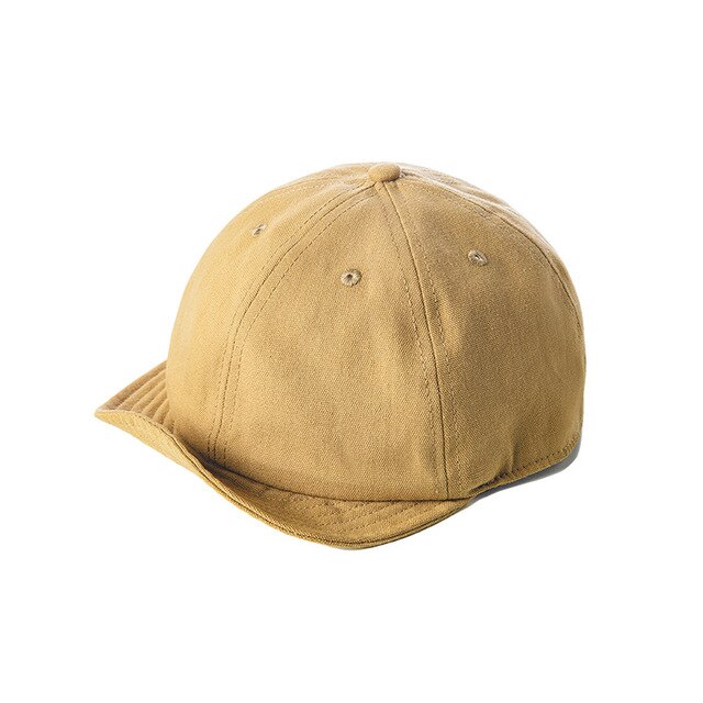 Gorros de tela vaquera de gran tamaño para hombre, gorra plana clásica informal, Vintage, soporte elástico, talla única, Retro: Khaki