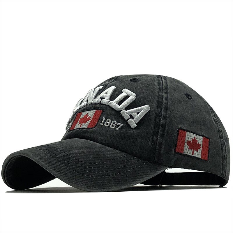 Mænds baseball kasket til kvinder snapback hat canada broderi benkasket gorras casual casquette mænd baseball hat  b032