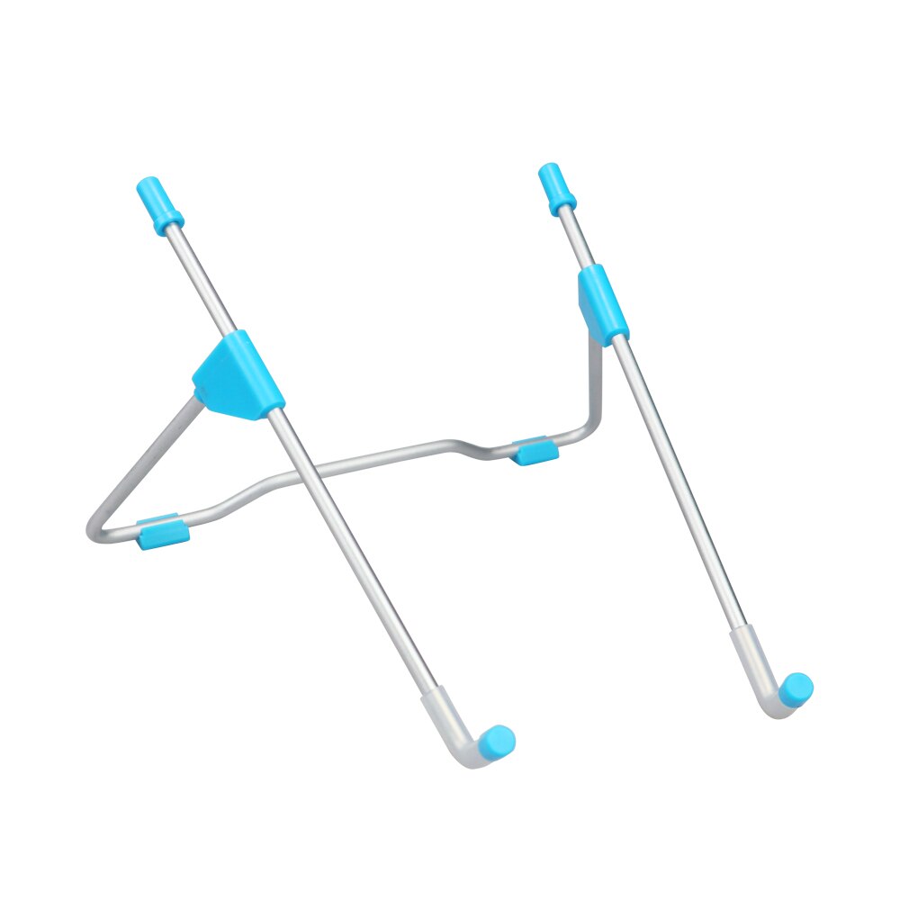 Laptop Tablet Stand Portable Folding Stand Tablet Top Anti-skid Angle Height Adjustable Bracket Home Office: Blue