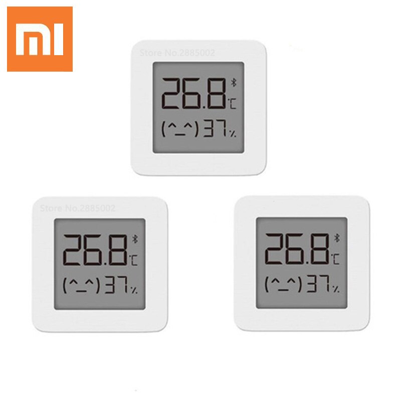 Xiaomi mijia bluetooth digitalt termometer 2 trådløs smart temperaturfugtighedsføler hygrometer arbejde