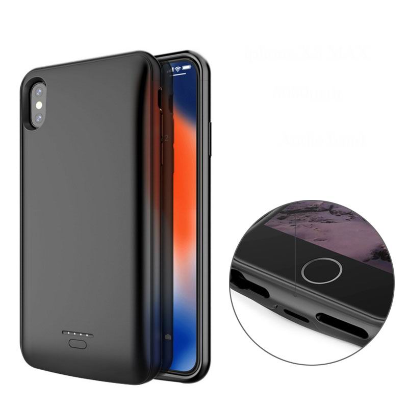 4000/5000/5500mA Batterij Case Voor Iphone 5 5S Se 6 6S 7 8 X Xs max Xr Powerbank Case Voor Iphone 8 7 6 6S Plus Batterij Case Audio