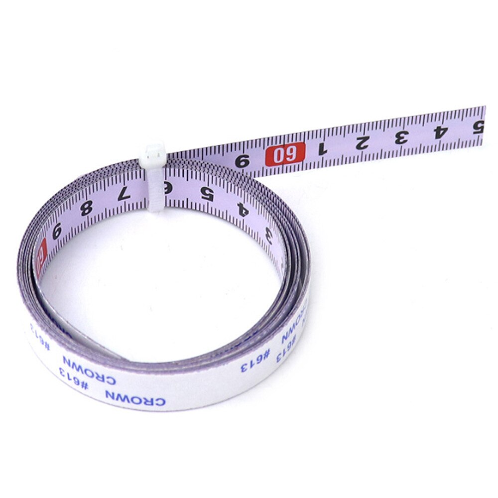 2M Miter Track Tape Measure Self Adhesive Metric Steel Ruler Miter Saw Scale For Router Table Saw Band Saw Woodworking Tool