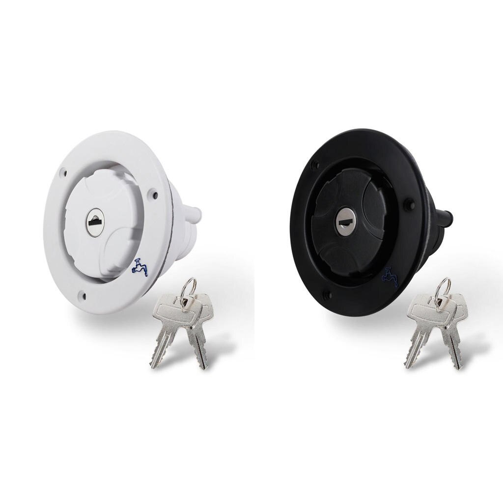 Fresh water inlet locakable supplied with two keys suitable for most fresh water inlets on motorhomes caravans and boats