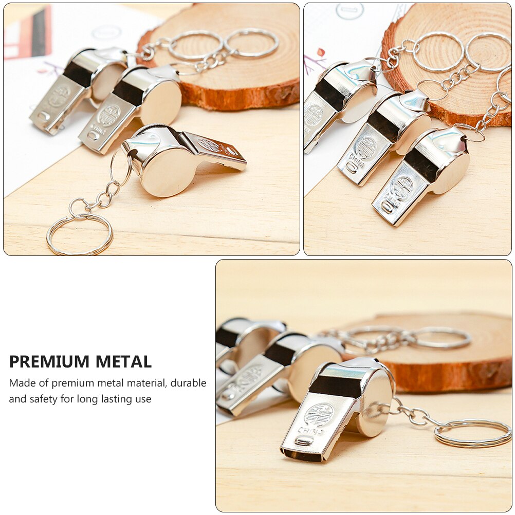 10Pcs Opknoping Metalen Ehbo Fluitjes Outdoor Metalen Voetbal Fluitjes