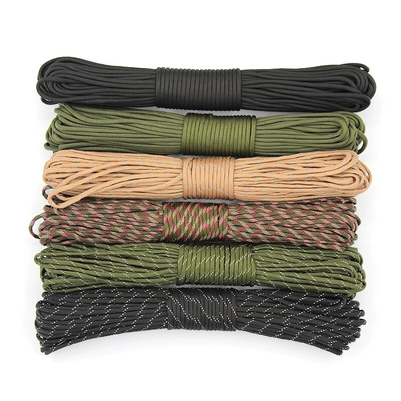 Paracord 550 Rope for Survival Parachute Cord Lanyard Camping Climbing Camping Rope Hiking Clothesline Lanyard DIY Bracelet