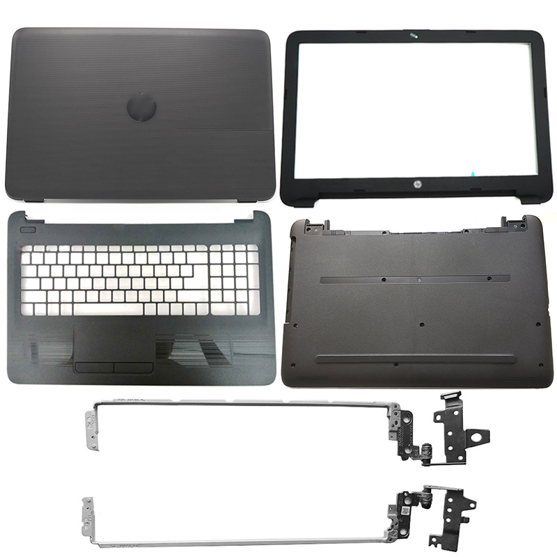 Laptop LCD Back Cover/Front Bezel/Hinges/Palmrest/Bottom Case For HP 15-AY 15-BA 15-BD Series 859511-001 Black 855027-001