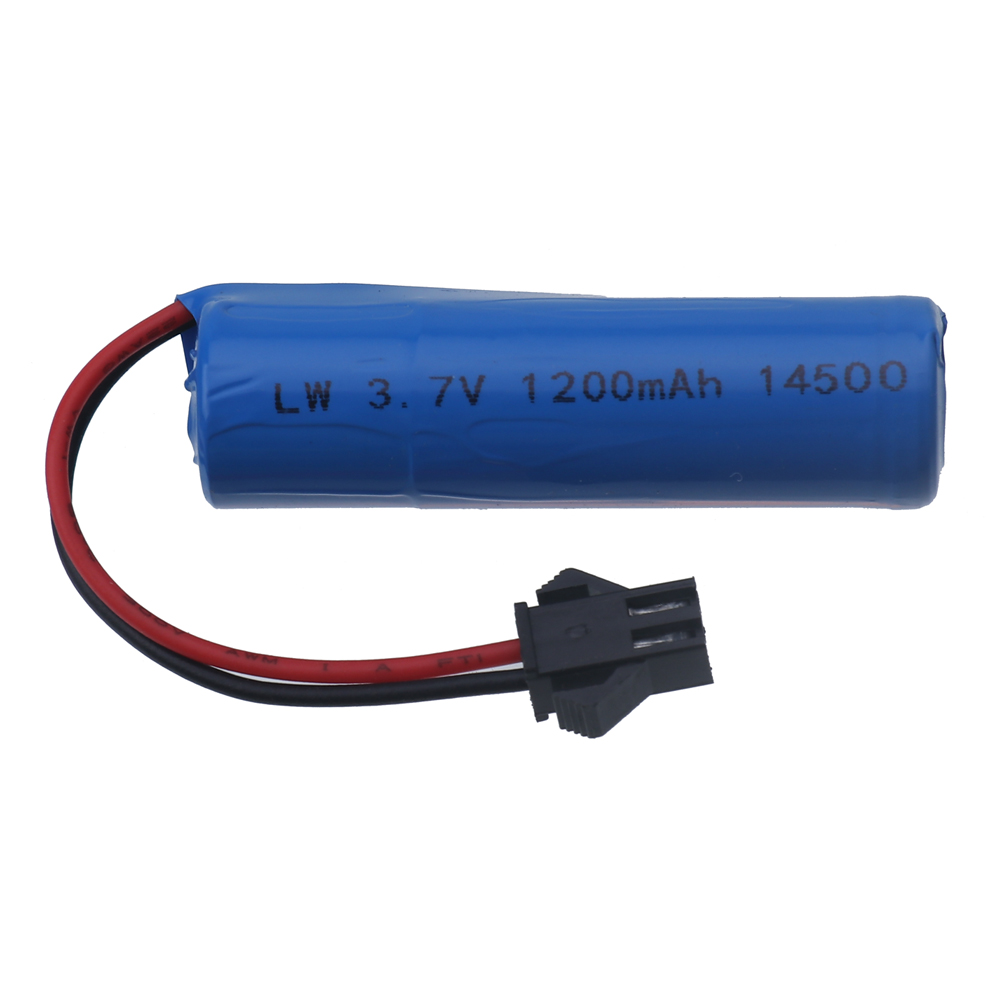 3.7V 1200mAh battery 14500 2S rechargeable battery for remote control toy helicopter train motorcycle 3.7v RC Stunt Car battery