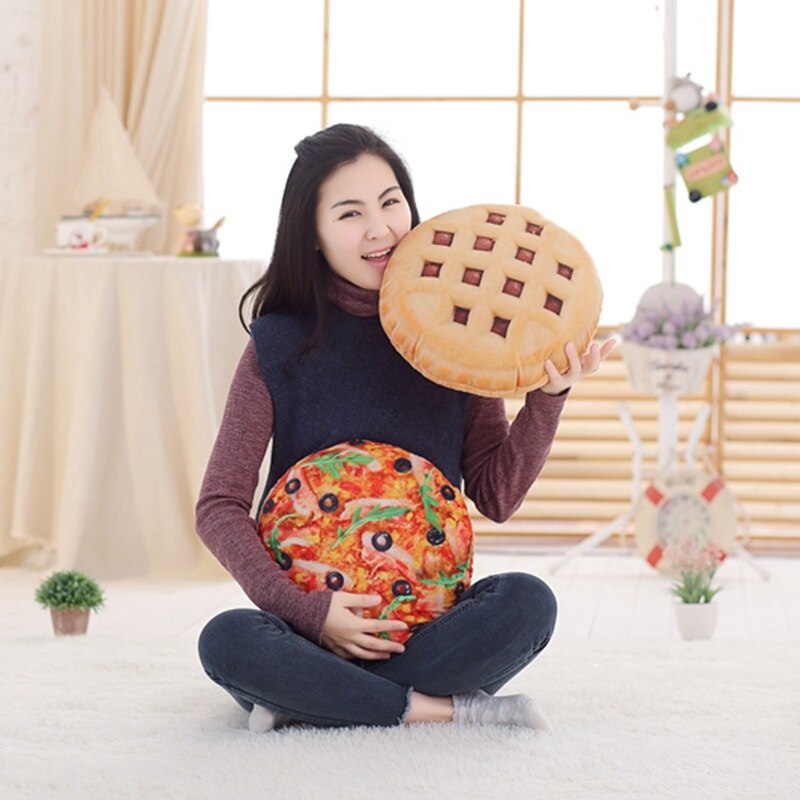 Simulation Pizza Biscuit Hamburger oreiller en peluche doux dessin animé restauration rapide pain Dog peluche poupée canapé chaise coussin drôles