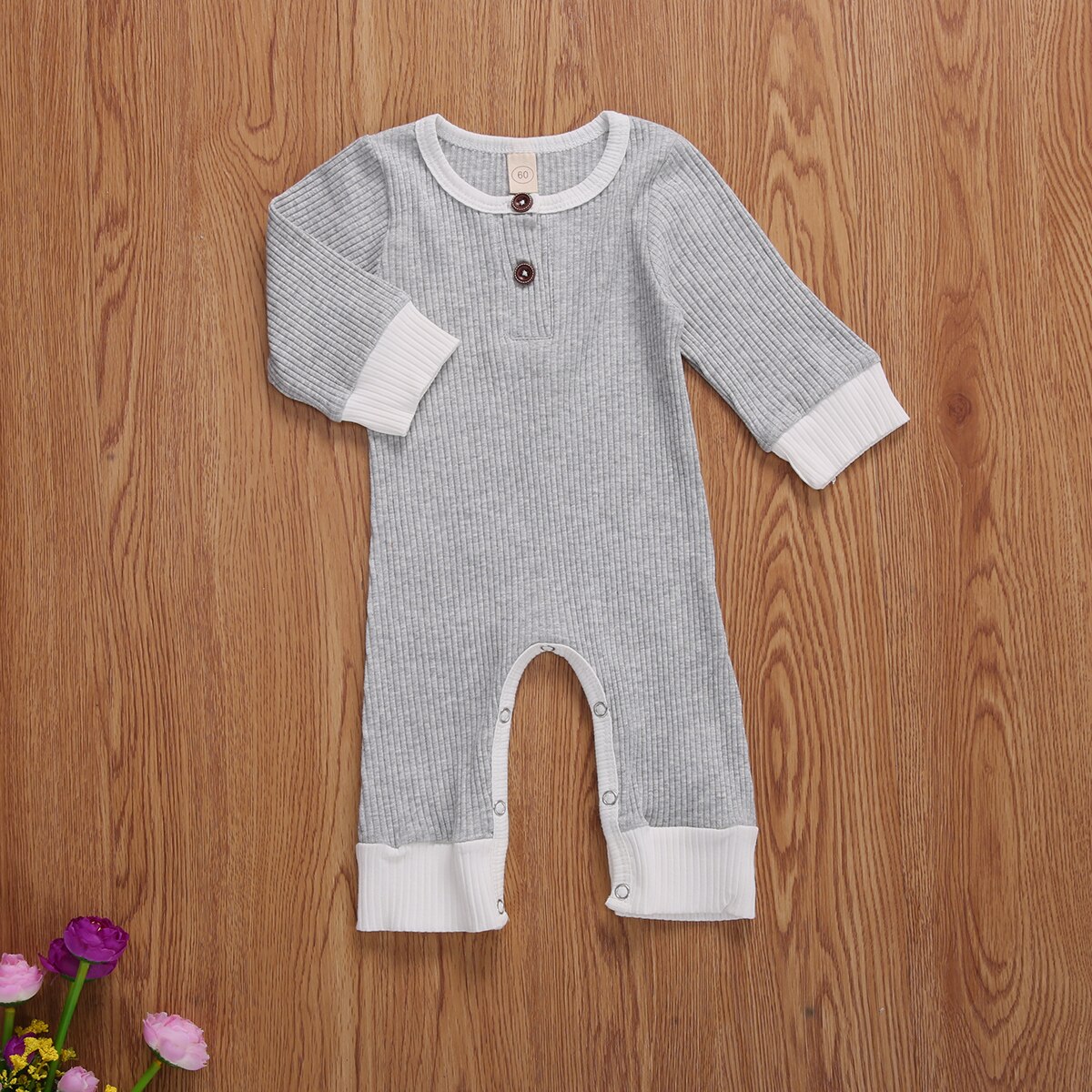 Autumn Baby’s Boys Girls Romper Outfit, Stripes Round-Neck Long-Sleeves Rompers , 0-18 Months