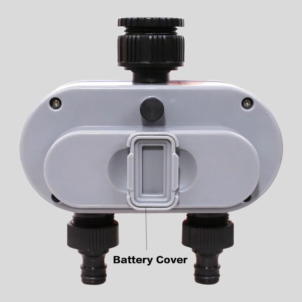 Irrigation System Two Outlet Garden Digital Electronic Water Timer Solenoid Valve Garden Irrigation Controller for Garden,Yard