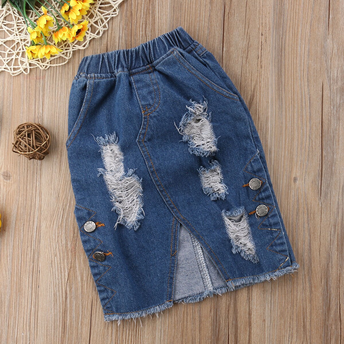 Girls Skirts Baby Girls Denim Skirt Toddler Children Jean Skirt Summer Style Cute Infant Child KidsSkirts Children