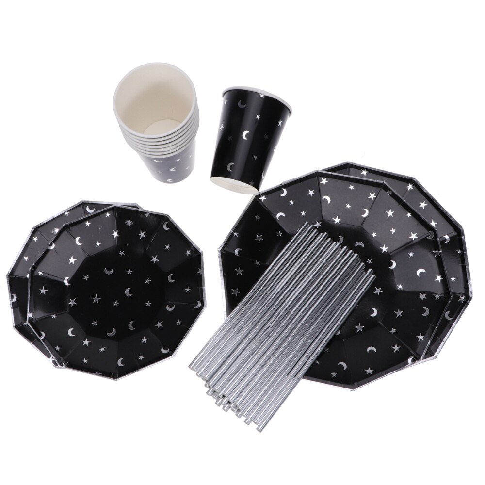 48pcs Disposable Paper Plates Party Supplies for Wedding Baby Shower Festival Birthday: Default Title