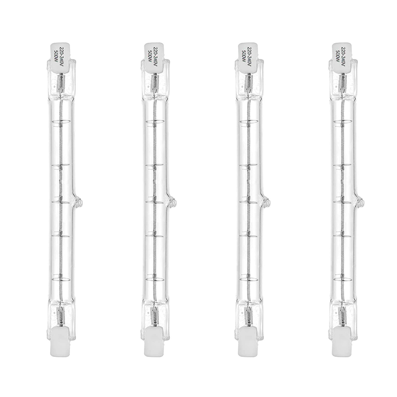 Højtydende halogenlampe  r7s glasrør wolframglødelampe 78mm 118mm 254mm j78 j118 j254 pære  ac110v 220v