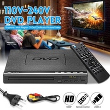 Reproductor de DVD para cine en casa, reproductor Multimedia Digital de 1080P HD con USB 2,0 3,0, DVD, TV, compatible con HDMI, CD, SVCD, VCD, función MP3