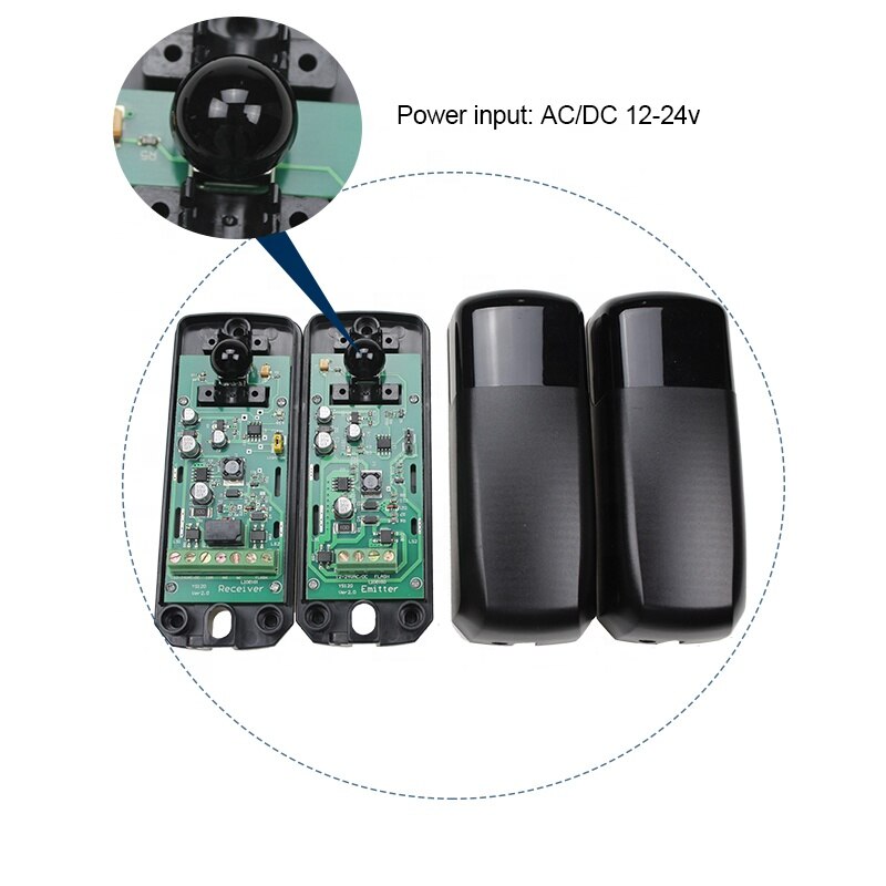 12/24V Fotocel Sensor Beam 20 M Detecteren Bereik Voor Schuifpoort Opener Infrarood Veiligheid Photo Mobiele