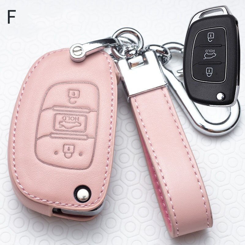 Car Key Case Skin For Hyundai Santa Fe Sonata XL IX35 IX45 Tucson 4