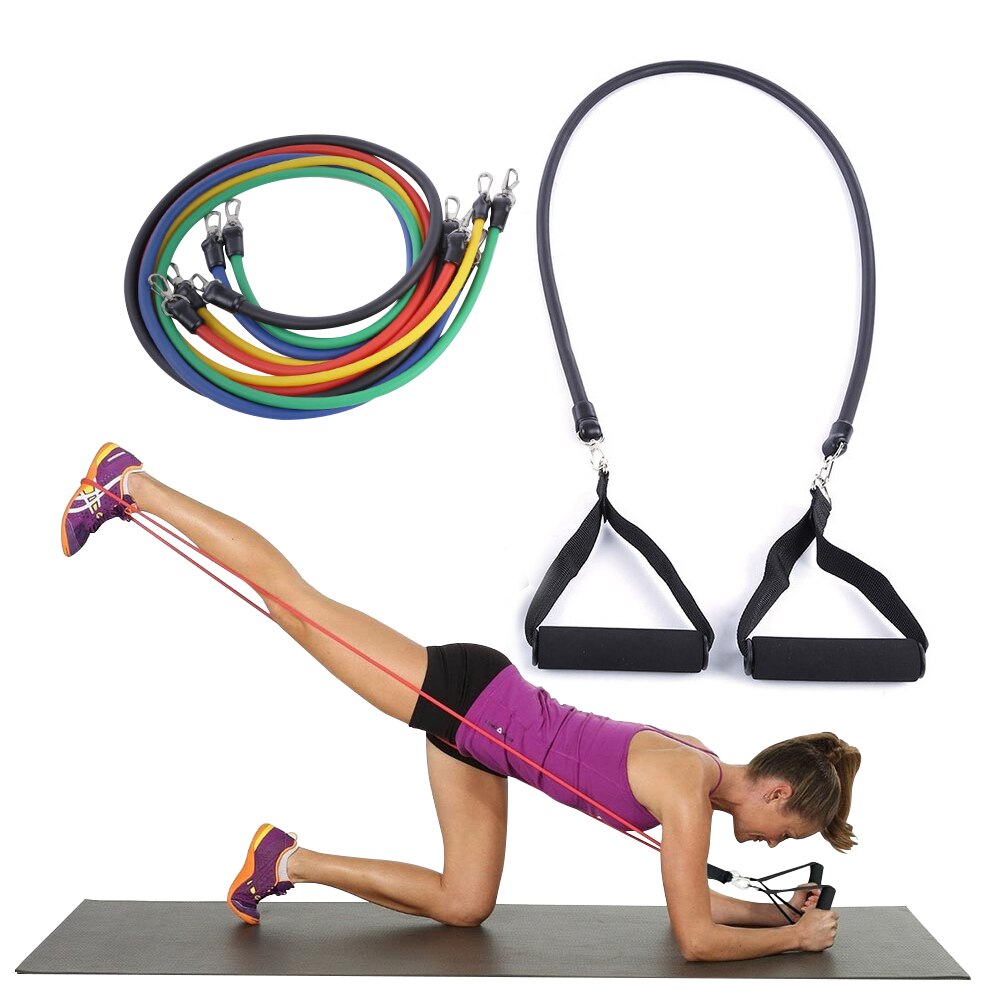 11/12pcs Pilates Latex Tubing Expanders Exercise T... – Vicedeal