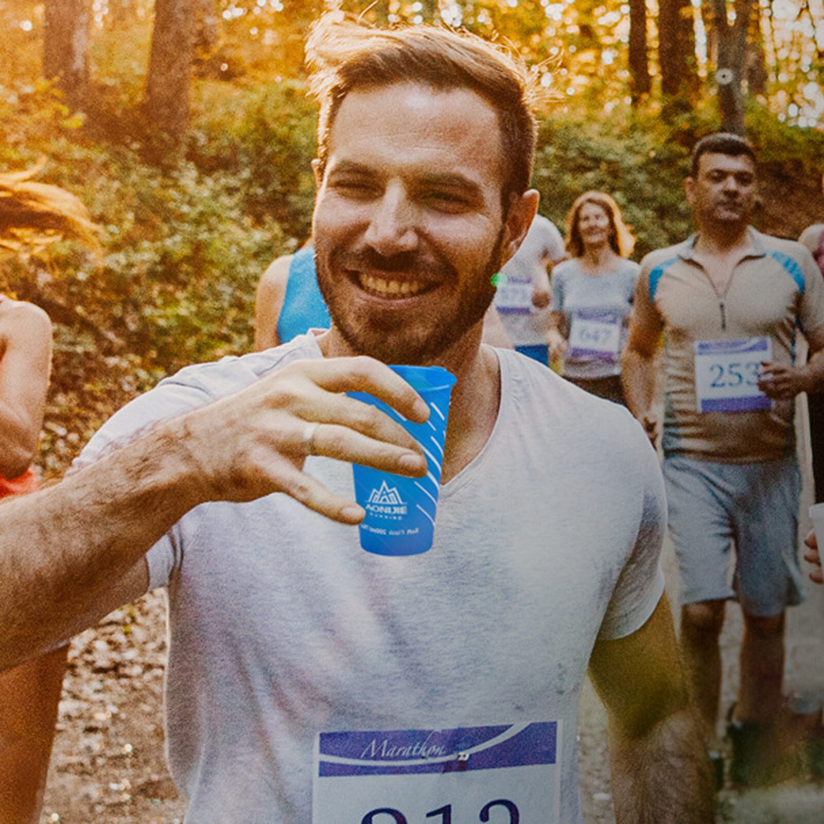 Opvouwbare Herbruikbare Ras Cups 200Ml/7Oz Zachte Inklapbare Drinkbeker Tpu Materiaal Bpa Pvc Gratis Voor Wandelen fietsen Running