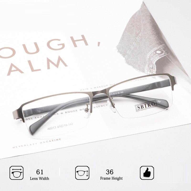 Oversized Brillen Mannen 152 Mm Brede Kop Brilmontuur Man Semi Randloze Bril Brillen Voor Optic Lens Grote