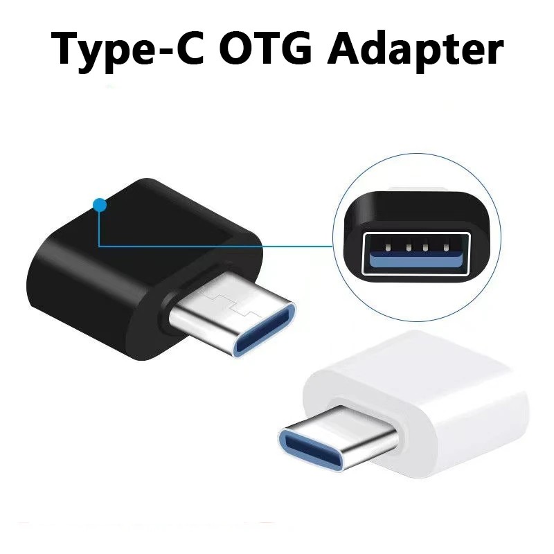 100 st/parti otg typ c till usb-adapter 2.0 usb-telefonadapter usb c smartphone bärbara datorer till usb-mus flash-disk otg-kontakt
