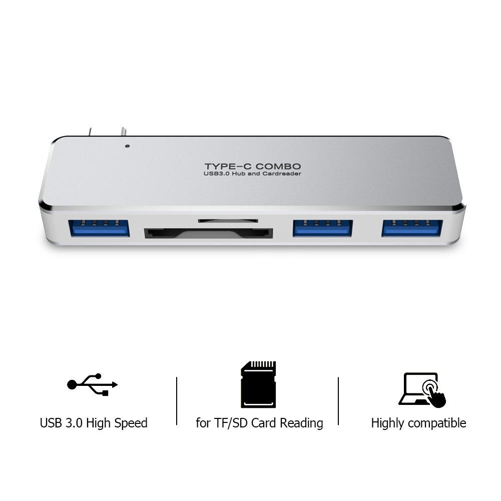 JUJIAN Type-C Gigabit Netwerkkaart USB-C Naar RJ45 Ethernet Adapter 1000mbps Netwerkkaart Voor Pro Galaxy