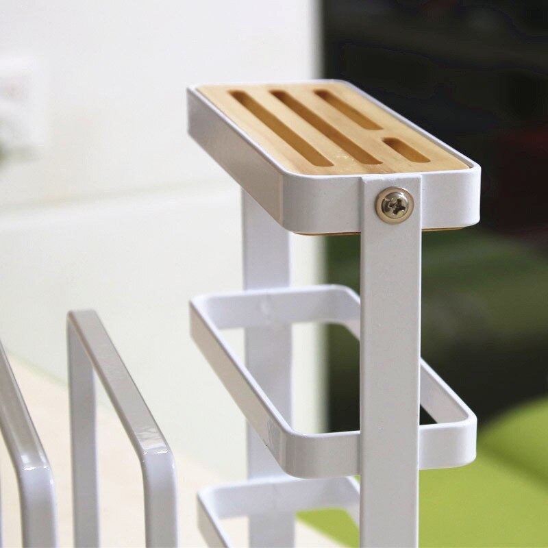 Metalen Keuken Organizer Voor Snijplank Mes Afdruiprek Plank Koken Schotel Opslag Rack Pan Cover Stand Keuken Accessoires