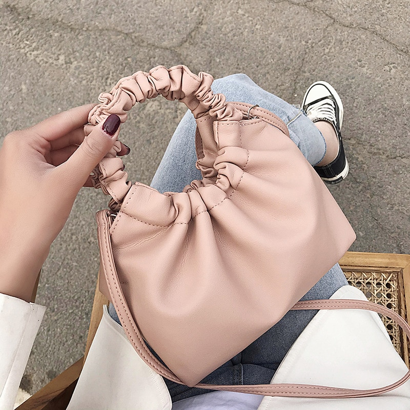 Pu Vrouwen Tas Mode Eenvoudige Vouw Bag Veelzijdige Messenger Handtas