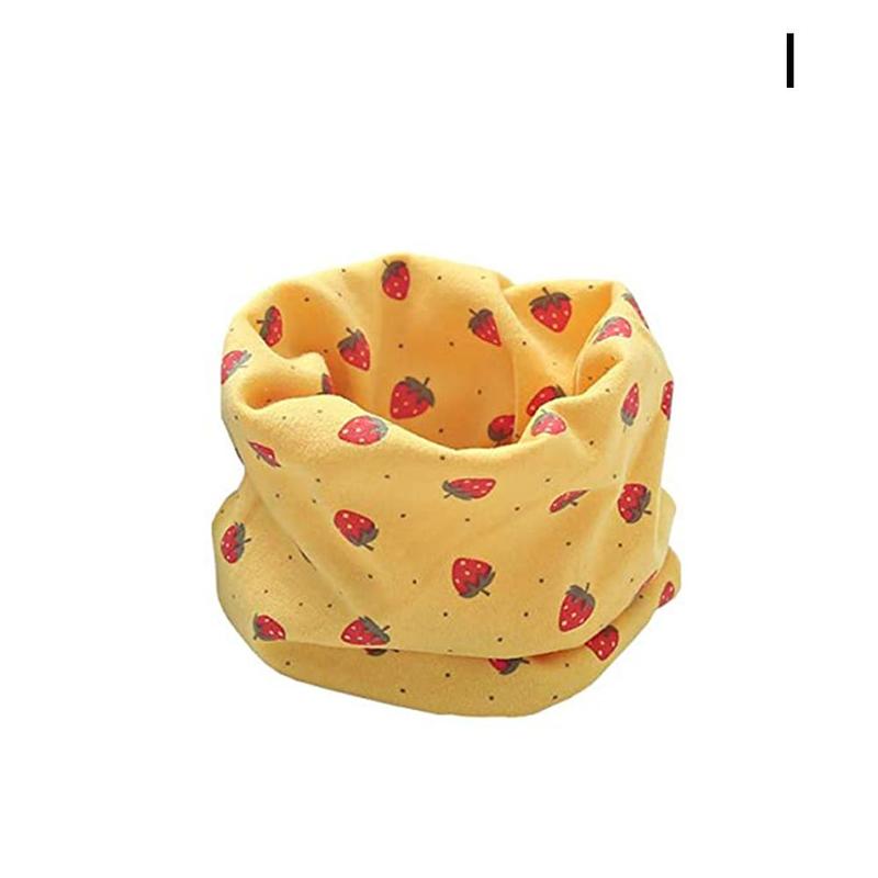 Écharpe en coton pour enfants, motif imprimé de dessin animé, à carreaux, pour filles et garçons, idéal pour l'hiver, Y7K6: I