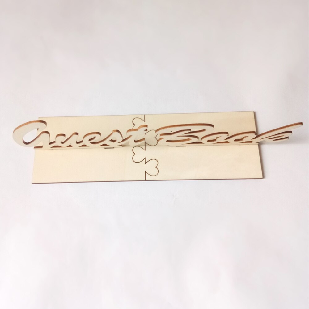 Rustic Wooden Guest Book Sign Table Guestbook Sign for Wedding Birthday Baby Shower Party Table Decoration