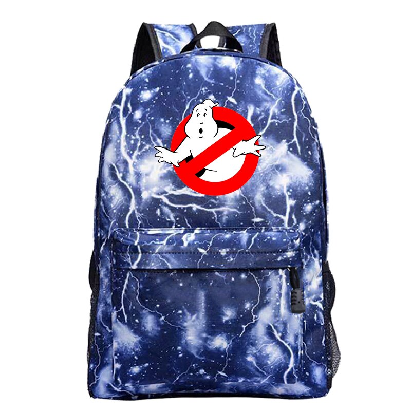 Ghostbuster Backpack Pattern Men Women Travel Knapsack Students Boys Girls Back to School Rucksack: 10