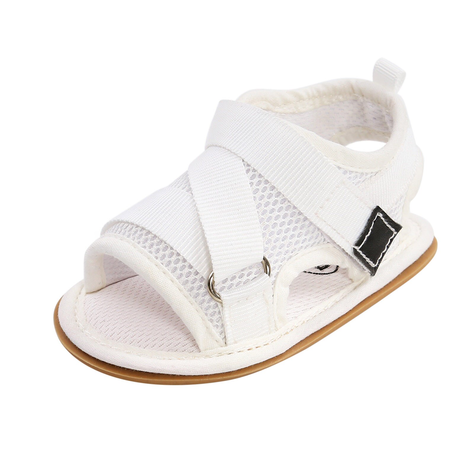0-18 Month Toddler Crib Shoes Kids Boys Girl Baby Paste Soild Soft Sole Barefoot Non-Slip First Walkers Prewalker Sandals