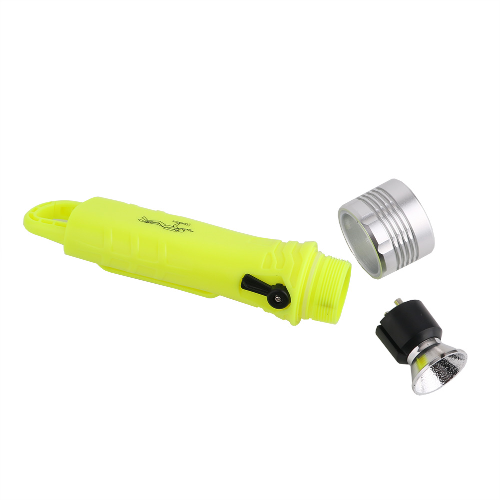1800LM LED Flashlight Waterproof Underwater Diving Flashlight Dive Torch Light Lantern for Diving Camping Use 4*AA Battery