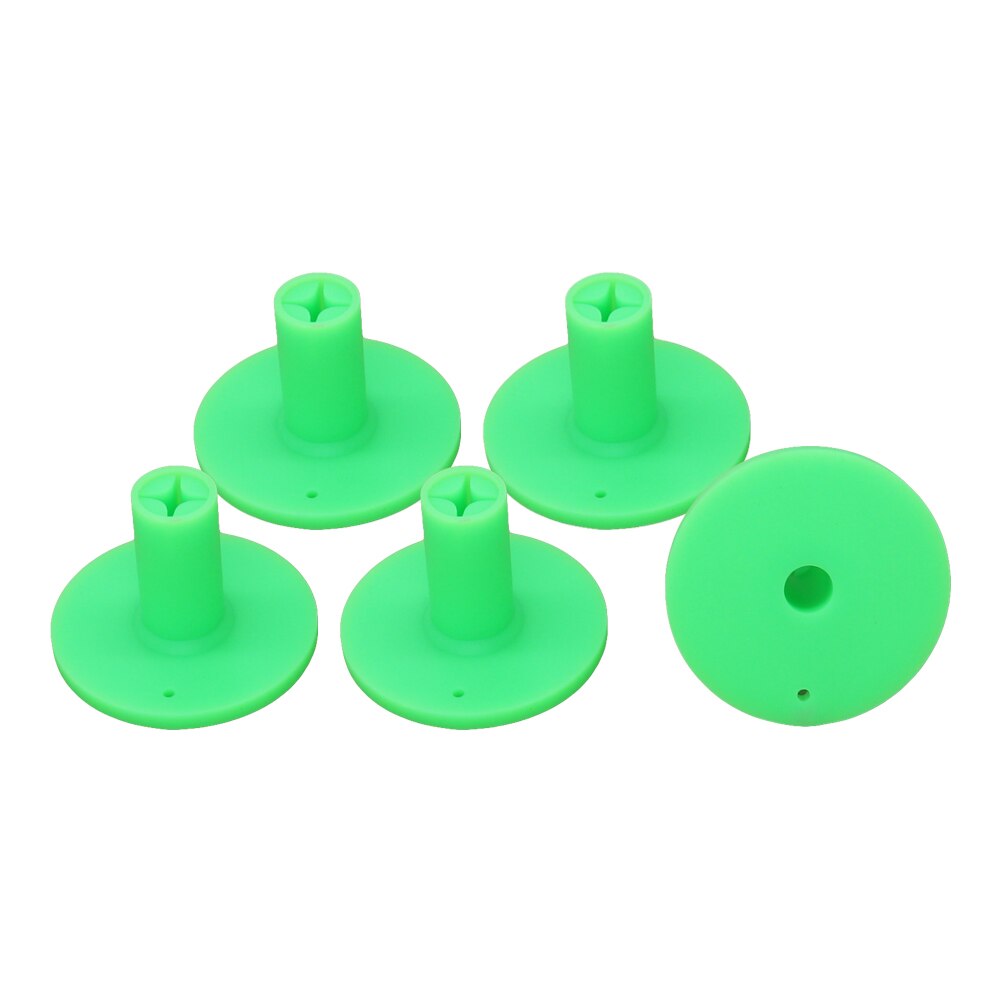 Golf Rubber Tee Holder Set for Golf Driving Range Tee Practice Tool Pack of 5: Green