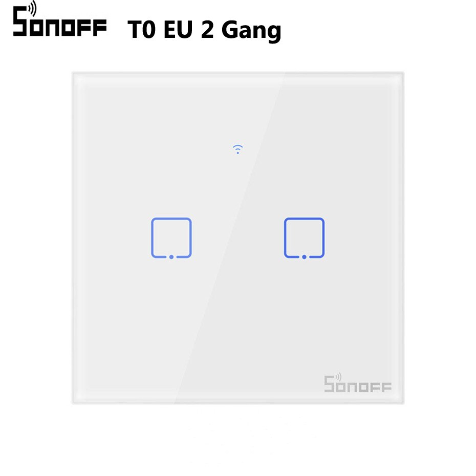 Sonoff WiFi Smart Switch T0 UNS EU 1 2 3 Gang Wand Touch Panel Wireless Remote lampe Smart Home Controller durch Alexa Google Hause: T0 EU 2C