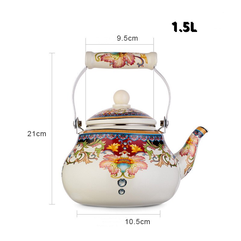 1.5L2.5L Enamel Teapot Kettle Household Thicken Water Kettles