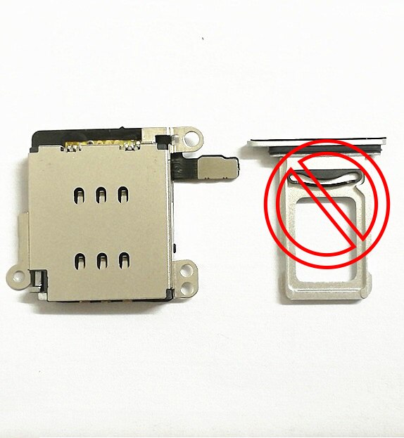 6 Kleuren Voor Iphone Xr Double/Single Sim-kaart Lade Voor Iphone Xr + Gratis Sim Kaart Pin: Dual card slot ONLY
