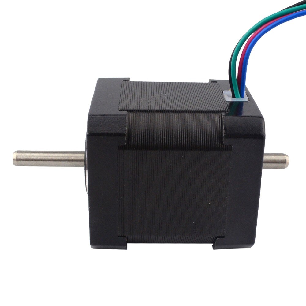 Dual Shaft Nema17 Stepper Motor 4-lead 48mm 59Ncm(83.78oz.in) 2A Nema 17 Step Motor for 3D Printer CNC XYZ