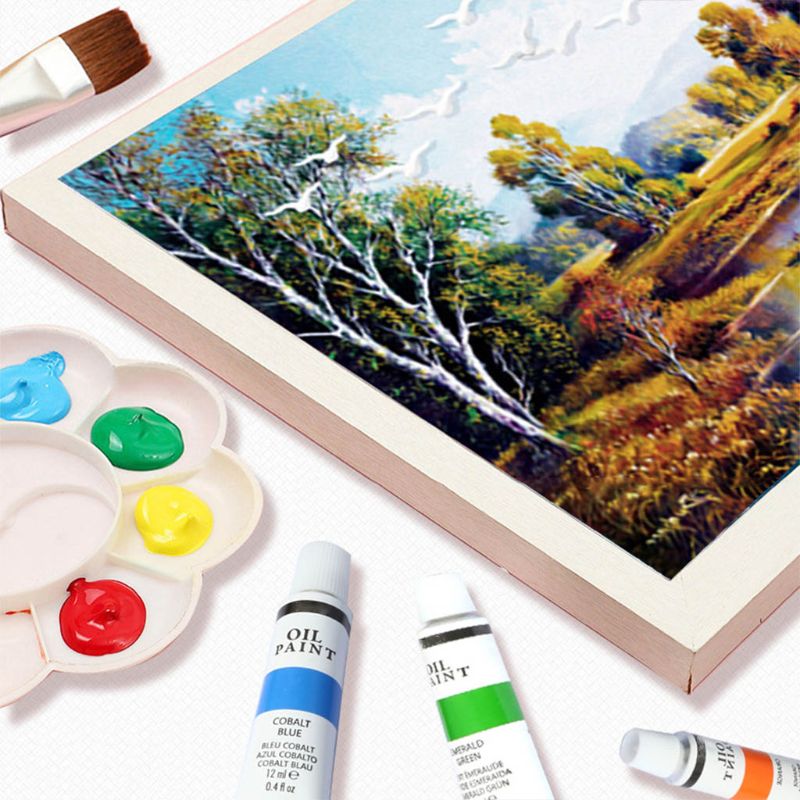 24 Kleuren Professionele Olieverf Verf Tekening Pigment 12Ml Buizen Set Kunstenaar