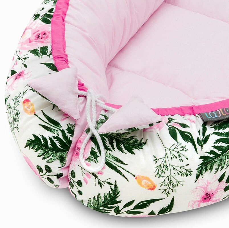 Sleepyhead Baby Nest Pink Flower Bed Double-sided High Newborn Baby Bassinet Bed Portable Baby Moving