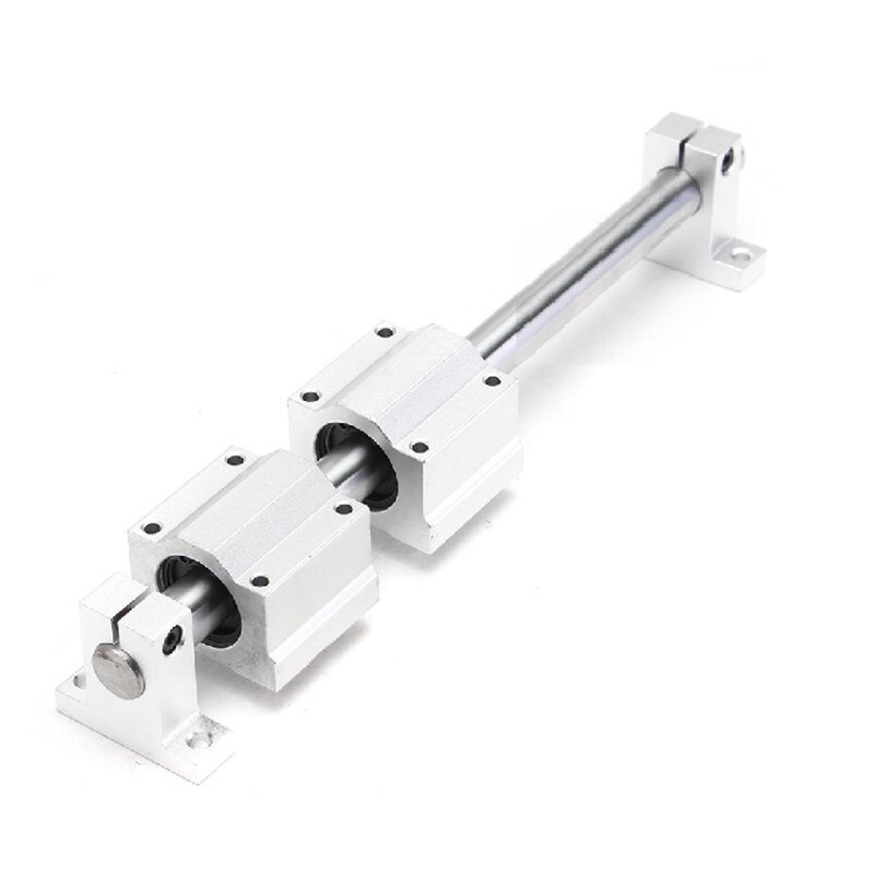 1Pcs 3D Printer Rail Support Base Aluminum Alloy Support Seat Guide Rod Bracket Shaft End Flxing Seat SK6-SK25
