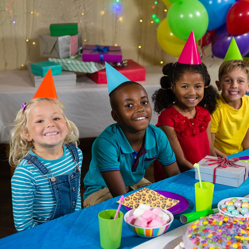 40 stk servietter med leopardtrykk, farget mykt, mykt middagspapir, håndkle festartikler til hotellets restaurant: misligholde tittel