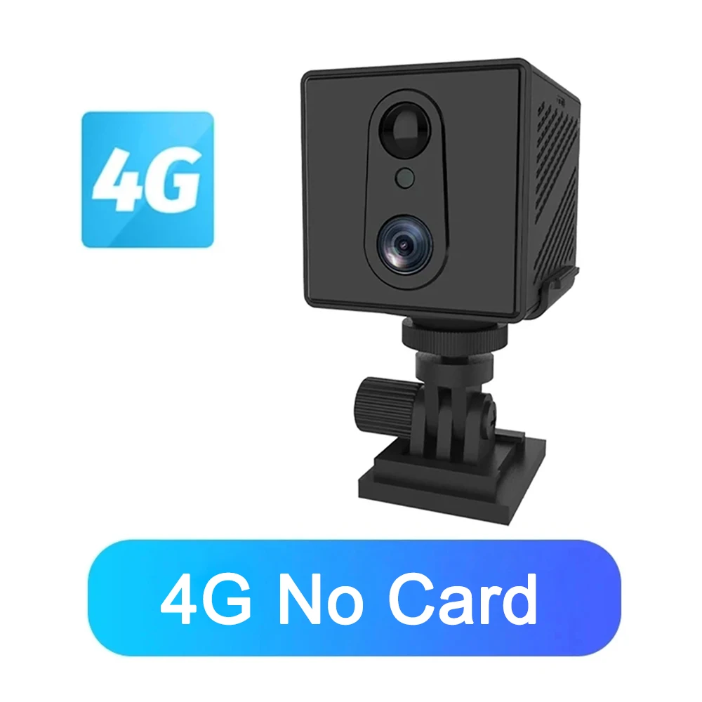 64GB 4G Sim-kaart Mini Camera 5MP 3000mAh Batterij Draadloze Wifi Nachtzicht Bewegingsdetectie CCTV twee-weg voice IP Camera: 1/3"