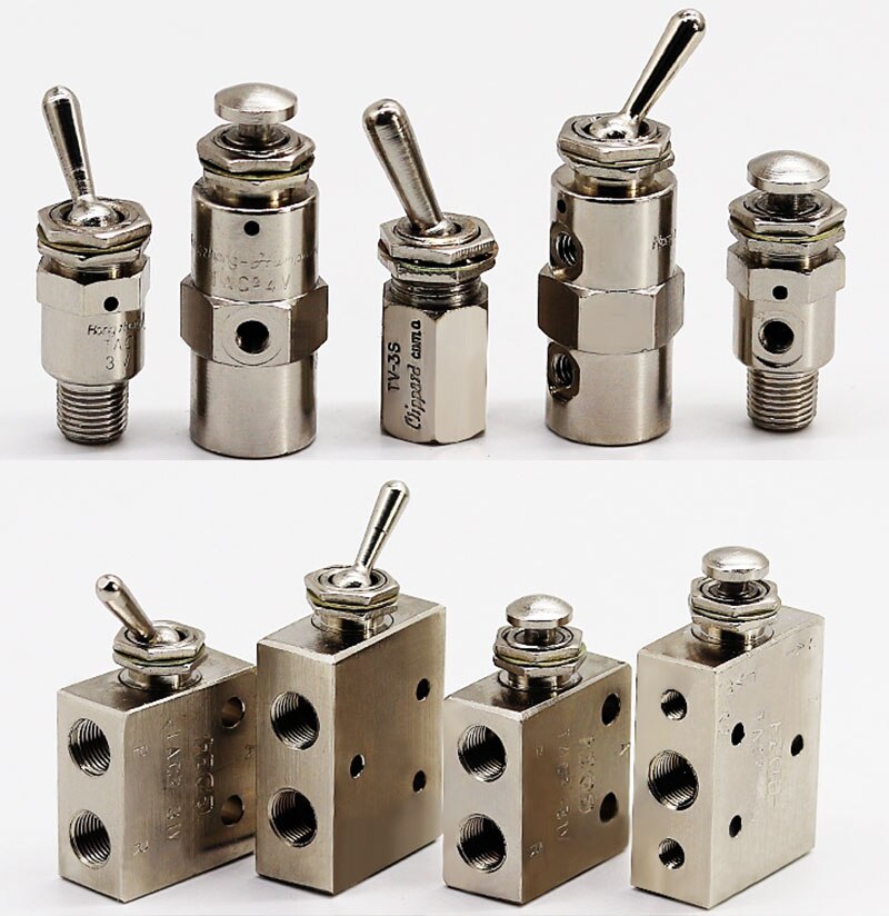 TAC pneumatic toggle valve TAC-3V 3P 3S 4V 4P TAC2-31V 31P 41V 41P Mechanical valve air valve Manual switch cylinder accessories