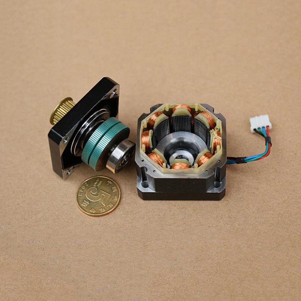 Motor paso a paso 2 fases 4 cables 39 Motor paso a paso DC 12V alto par eléctrico alta precisión 0,9 grados para Robot CNC impresora 3D